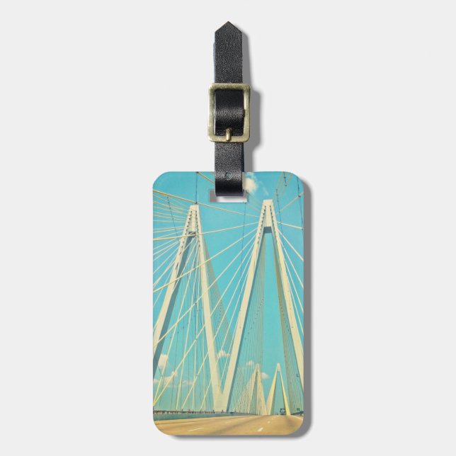 The Fred Hartman Bridge Luggage Tag (Front Vertical)