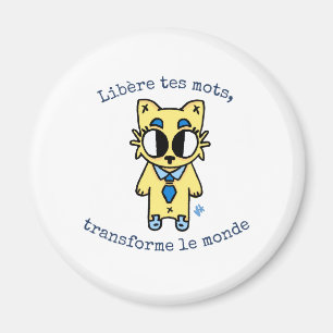 The Free Expression Badge Magnet