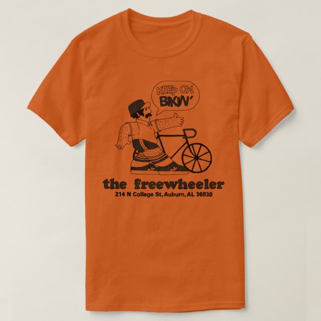 The Freewheeler Keep On Bikin TShirt (Design Front)