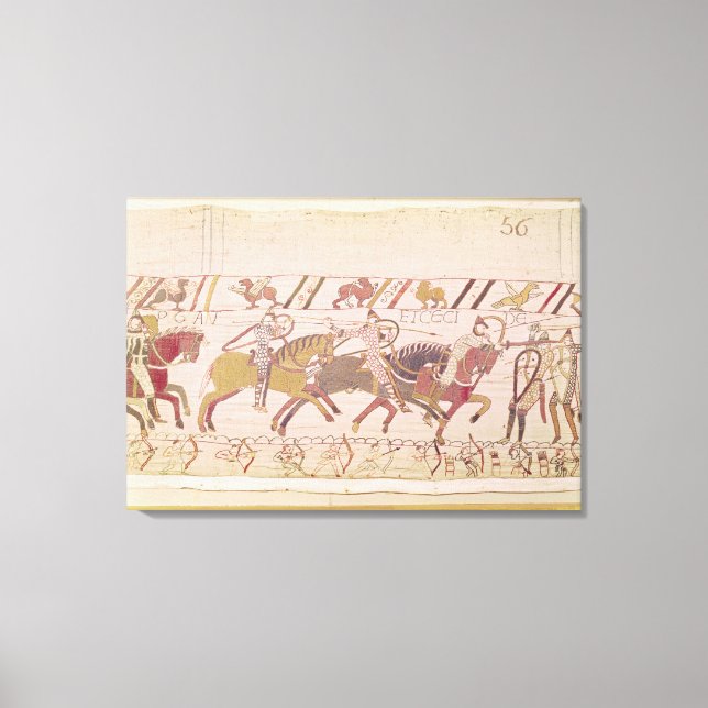 The French are fighting and they kill Canvas Print (Front)