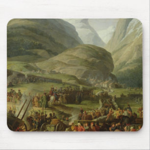The French Army Travelling St. Bernard Pass Mouse Pad