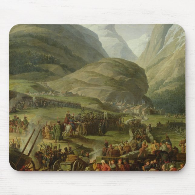 The French Army Travelling St. Bernard Pass Mouse Pad (Front)