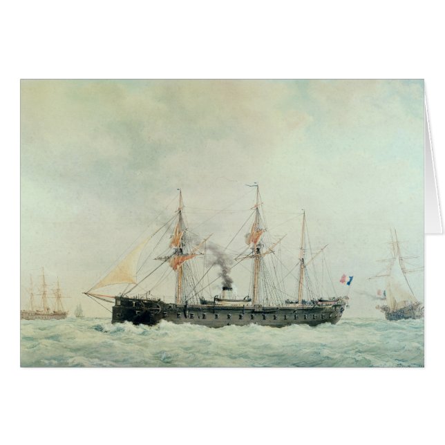 The French Battleship, 'La Gloire', 1880 (Front Horizontal)