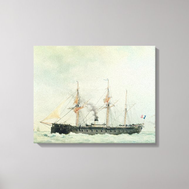 The French Battleship, 'La Gloire', 1880 Canvas Print (Front)