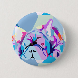 The french Bulldog 6 Cm Round Badge