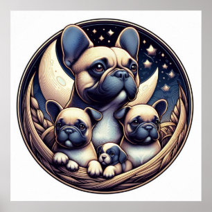 The French Bulldog, Companion Dog Poster