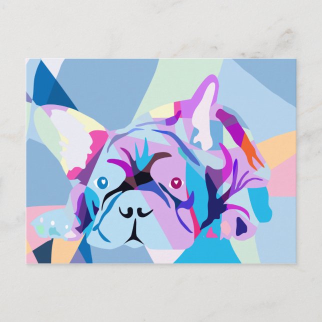 The french Bulldog Postcard (Front)