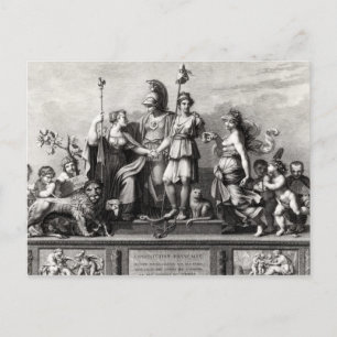 The French Constitution Postcard