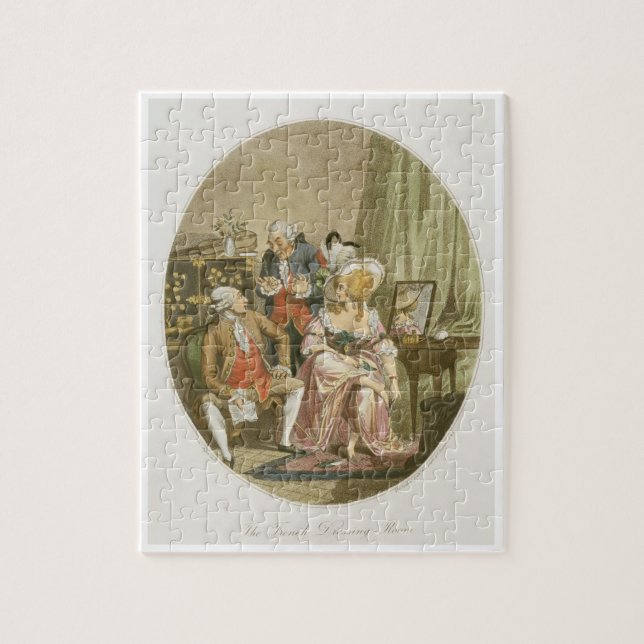 The French Dressing Room, engraved by P.W. Tomkins Jigsaw Puzzle (Vertical)