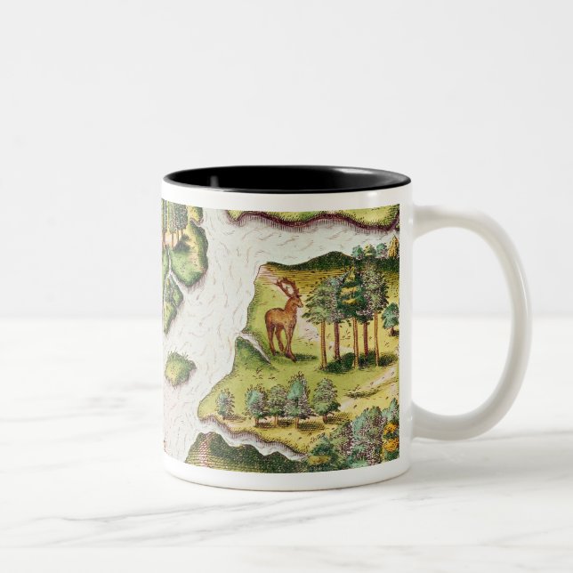 The French Erect a Column Two-Tone Coffee Mug (Right)
