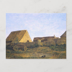 The French Farm by Charles-François Daubigny Postcard
