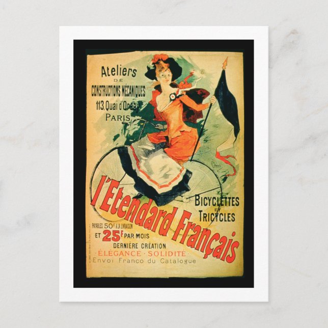 'The French Standard', poster advertising the 'Ate Postcard (Front)