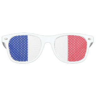 The French tricolour   Flag of France Retro Sunglasses