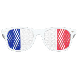 The French tricolour   Flag of France Retro Sunglasses