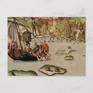 The French Vessel Lands Postcard