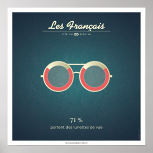 The French who carry glasses Poster