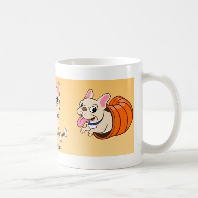 The Frenchie White Mug (Right)
