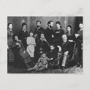 The Freud Family, c.1876 Postcard