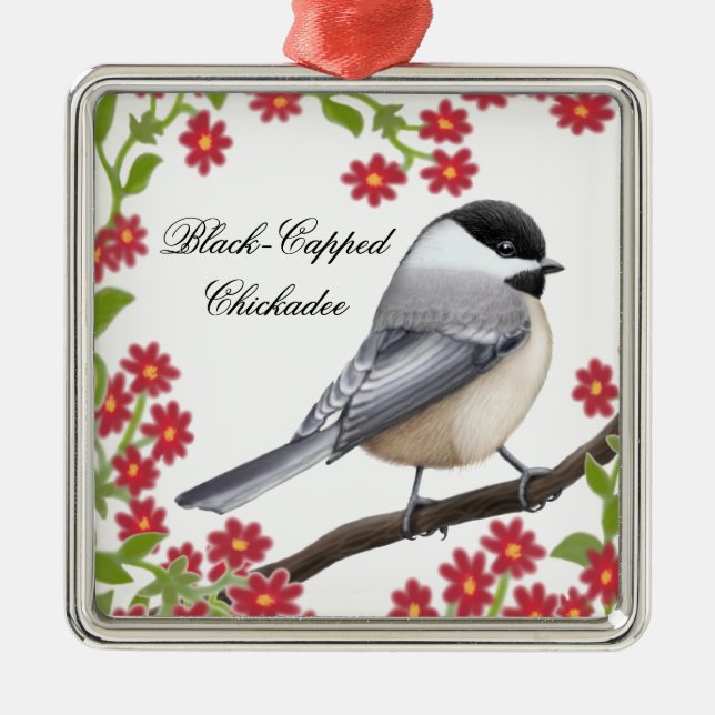 The Friendly Chickadee Customisable Ornament (Front)