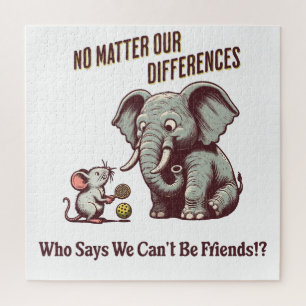 The Friendly Elephant and Mouse Jigsaw Puzzle