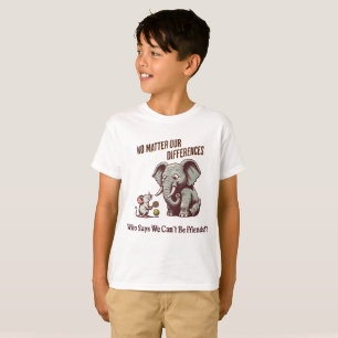 The Friendly Elephant and Mouse T-Shirt