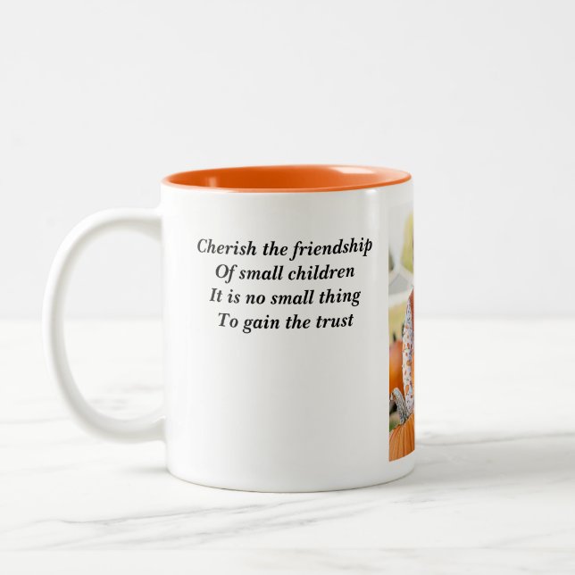 The Friendship of Children Two-Tone Coffee Mug (Left)