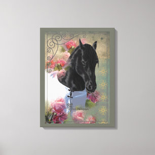 The Friesian - Wrapped Canvas