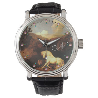 The Frightened White Horse By A Lion Monogram Watch