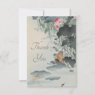 The Frog and The Lotus Thank You Card