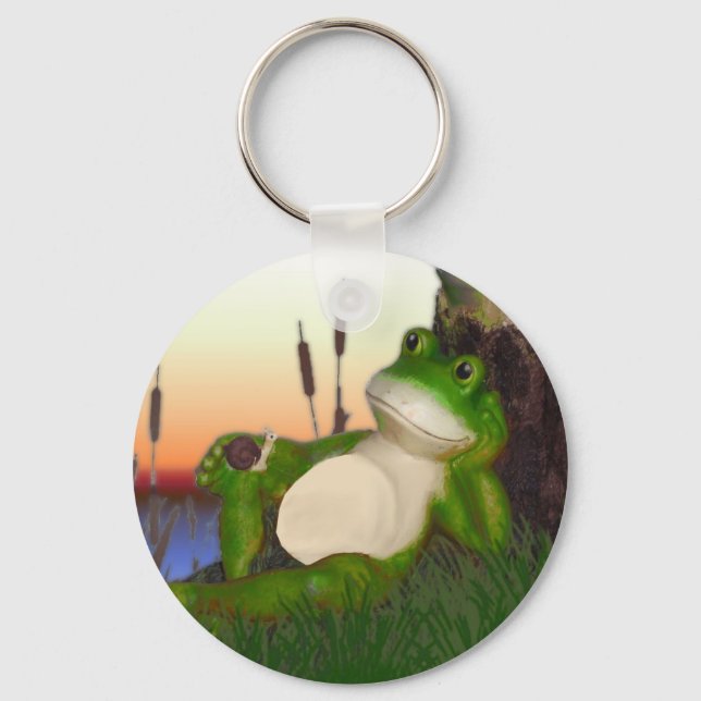 The Frog and the Snail Key Ring (Front)