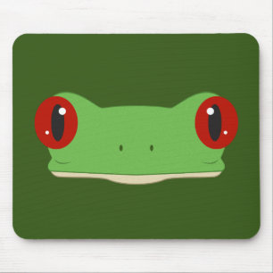 The Frog Face Mouse Pad