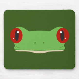 The Frog Face Mouse Pad