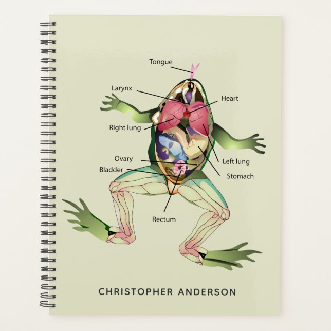 The Frog's Anatomy Personalised Planner (Front)