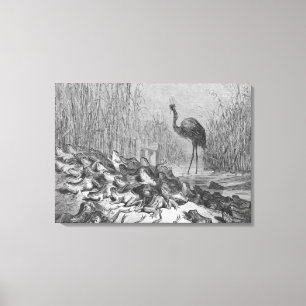 The frogs asking for a king, canvas print