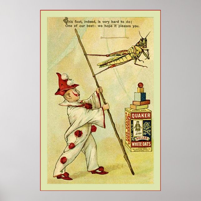 The Frolie Grasshopper Circus ~ Vintage Poster (Front)