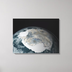 The frozen continent of Antarctica Canvas Print
