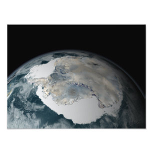 The frozen continent of Antarctica Photo Print