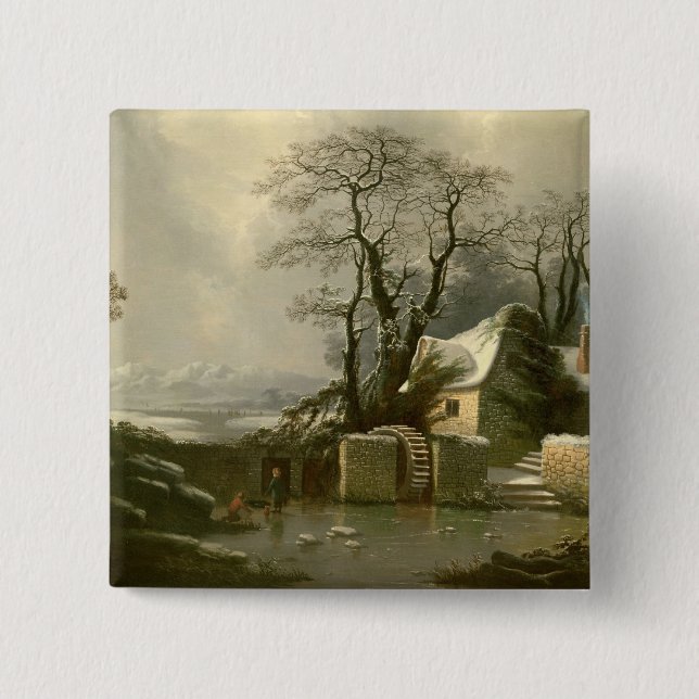 The Frozen Mill Race 15 Cm Square Badge (Front)