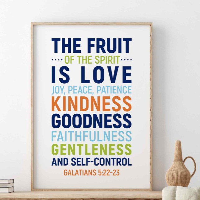 The Fruit Of The Spirit Is Love, Galatians 5:22-23 Poster (Creator Uploaded)
