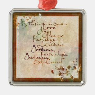 The Fruit of the Spirit Metal Ornament