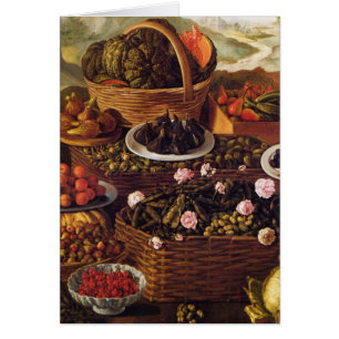 The Fruit Seller in detail by Vincenzo Campi