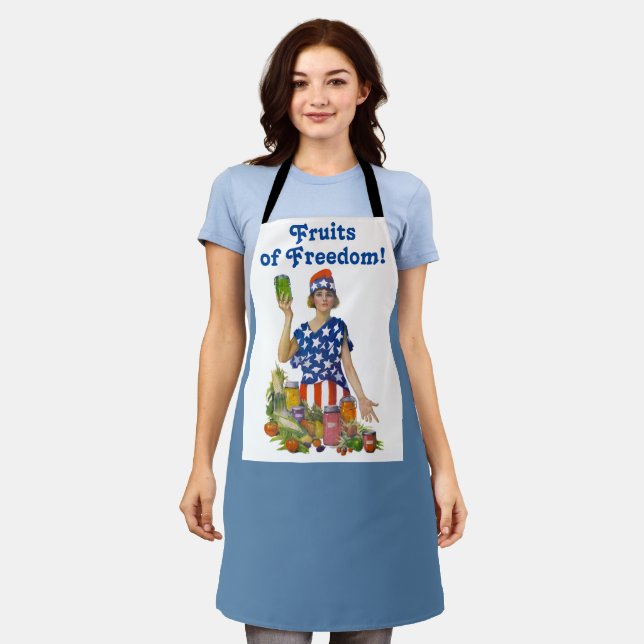 The Fruits of Freedom! (high blue) Apron (Worn)