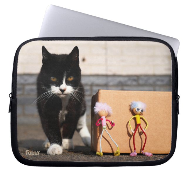 The Fubby's hide from the cat Ping. Laptop Sleeve (Front)