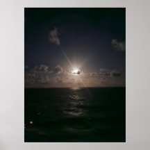 The full moon at sea