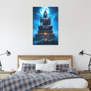 The Full Moon Light of the Buddha Canvas Print