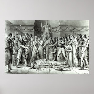 The Funeral of Jean Paul Marat Poster