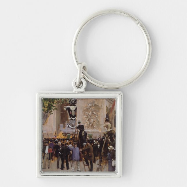 The Funeral of Victor Hugo Key Ring (Front)