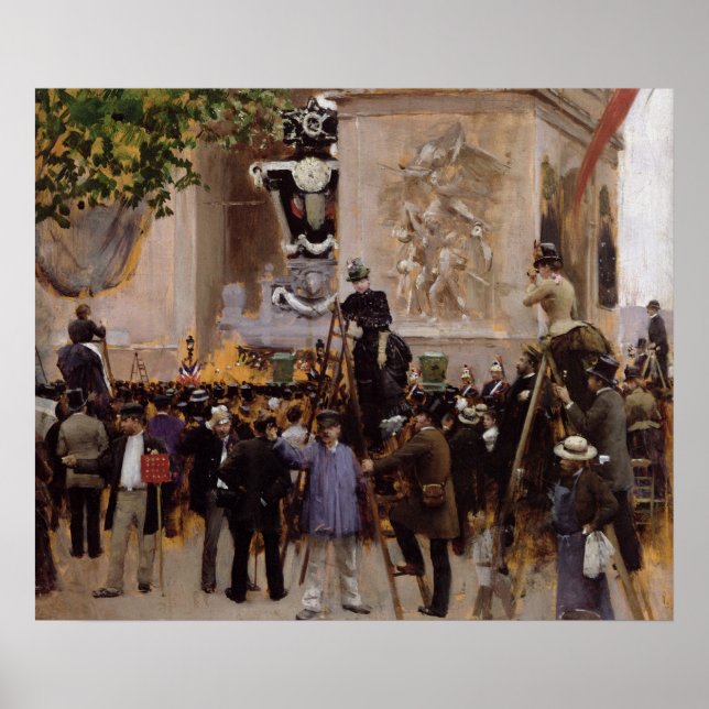 The Funeral of Victor Hugo Poster (Front)