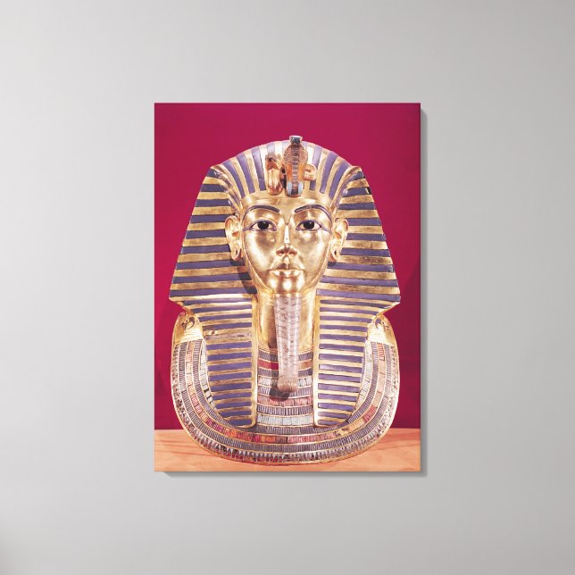 The funerary mask of Tutankhamun Canvas Print (Front)