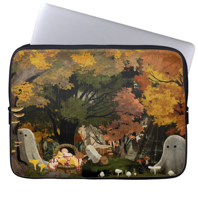 The Fungi Foragers Laptop Sleeve (Front)